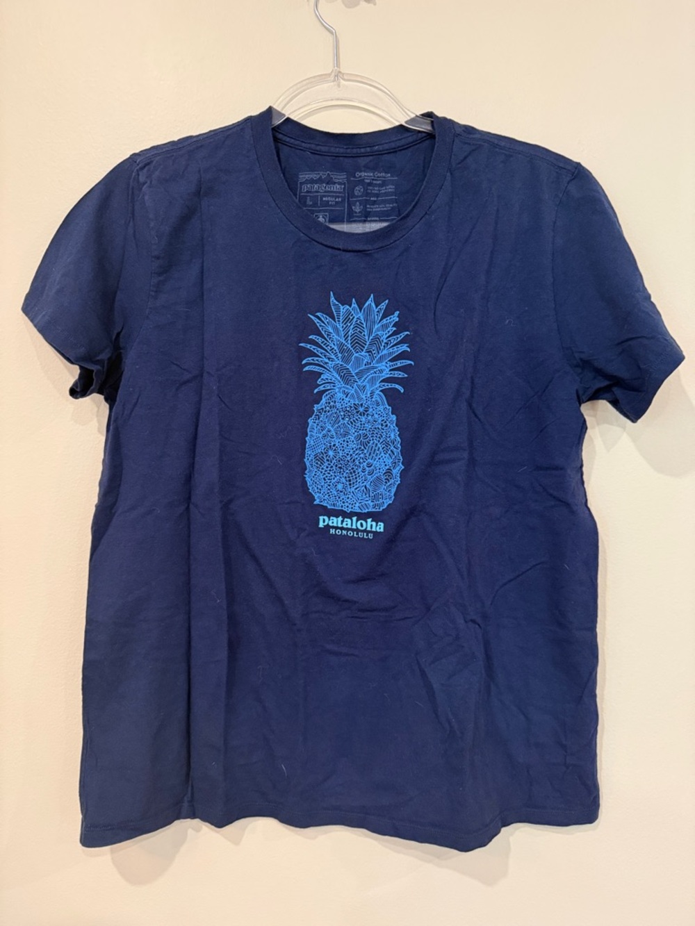 Patagonia Navy Graphic Organic Cotton Tee